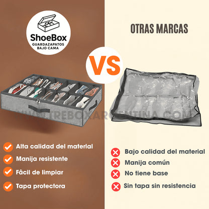 2X1 🎁 | ShoeBox Guardazapatos Bajo Cama: Tu calzado ordenado, protegido y listo para usar