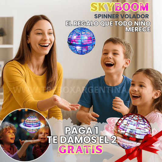 ¡PROMO 2X1 - DOBLE DIVERSIÓN! | Spinner Volador SkyBoom: Magia en el Aire para Compartir en Familia