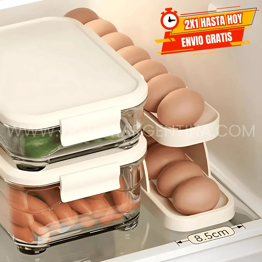 EggBox® | Organizador de Huevos 2 Niveles - 2x1 ¡Llevate 2, pagá 1 + Envío GRATIS!