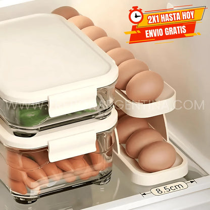 EggBox® | Organizador de Huevos 2 Niveles - 2x1 ¡Llevate 2, pagá 1 + Envío GRATIS!