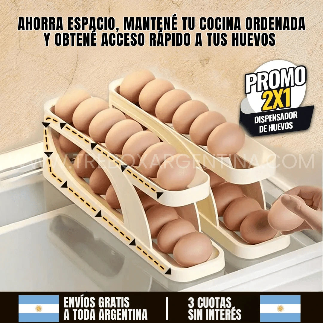 EggBox® | Organizador de Huevos 2 Niveles - 2x1 ¡Llevate 2, pagá 1 + Envío GRATIS!