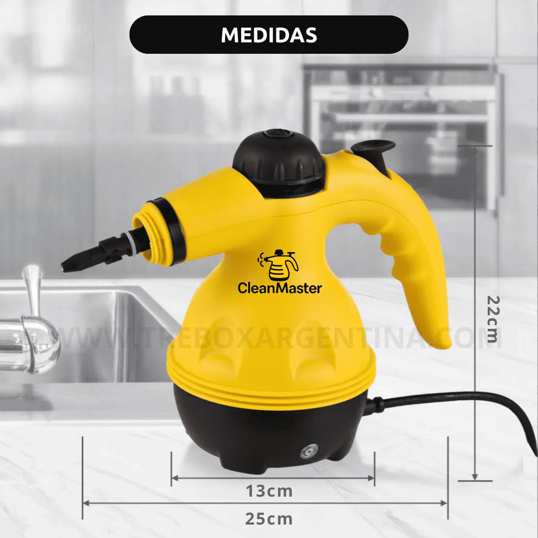 50% OFF🎁 | CleanMaster Limpiadora a vapor Multiuso: Elimina grasa y desinfecta en segundos