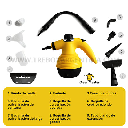 50% OFF🎁 | CleanMaster Limpiadora a vapor Multiuso: Elimina grasa y desinfecta en segundos