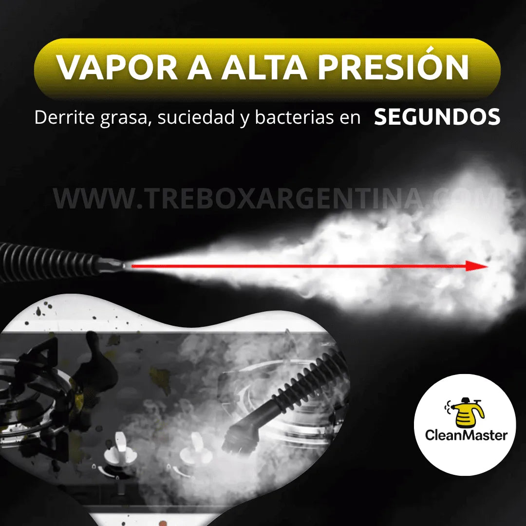 50% OFF🎁 | CleanMaster Limpiadora a vapor Multiuso: Elimina grasa y desinfecta en segundos