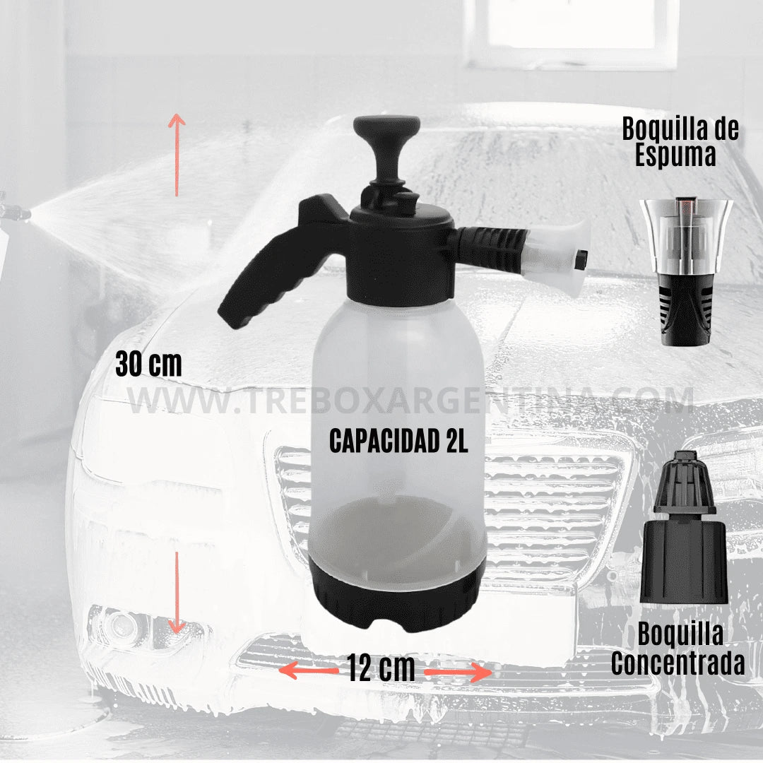 COMBO 2X1 🎁 WashFoam Pulverizador de Espuma: La suciedad más dura se va en segundos