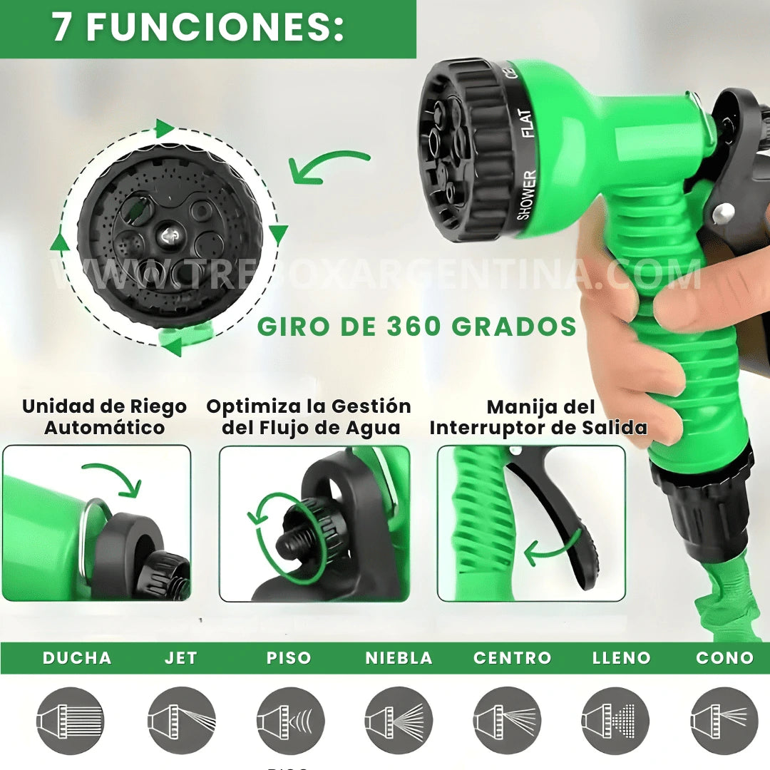 40% OFF 🎁 | HydroSmart Manguera mágica expandible : Potencia profesional y largo expansible para llegar a todos lados.