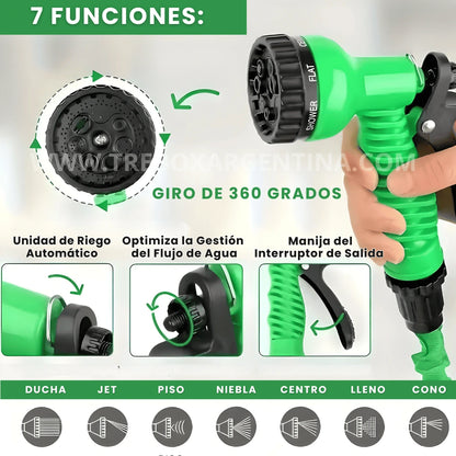 40% OFF 🎁 | HydroSmart Manguera mágica expandible : Potencia profesional y largo expansible para llegar a todos lados.