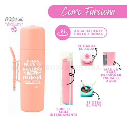 EDICIÓN ESPECIAL DÍA DE LAS MADRES | GoMate™ Termo Mate Autocebante: Para mamás maravilla 🧉 +  ENVIO GRATIS