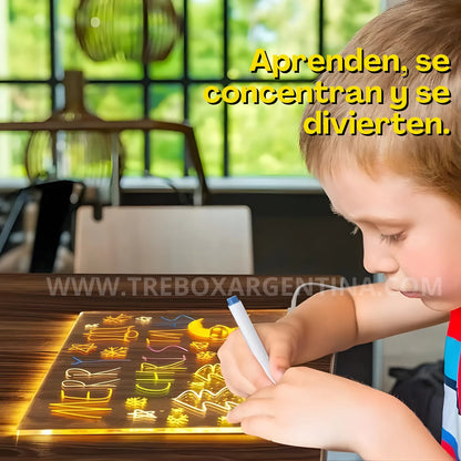 OFERTA NAVIDEÑA🎁 | LumiBoard Pizarra Mágica LED: Dibujá, aprendé y jugá sin límites ✨