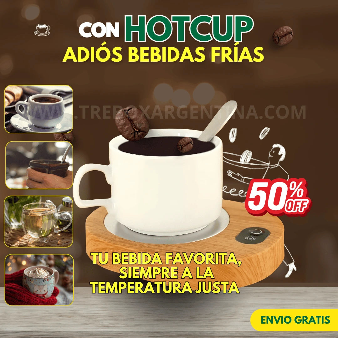 50% OFF🎁 | HotCup Calentador de Bebidas Portatil: Tu bebida a la temperatura ideal, de principio a fin!