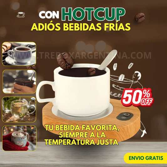 50% OFF🎁 | HotCup Calentador de Bebidas Portatil: Tu bebida a la temperatura ideal, de principio a fin!