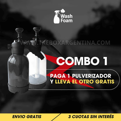 COMBO 2X1 🎁 WashFoam Pulverizador de Espuma: La suciedad más dura se va en segundos