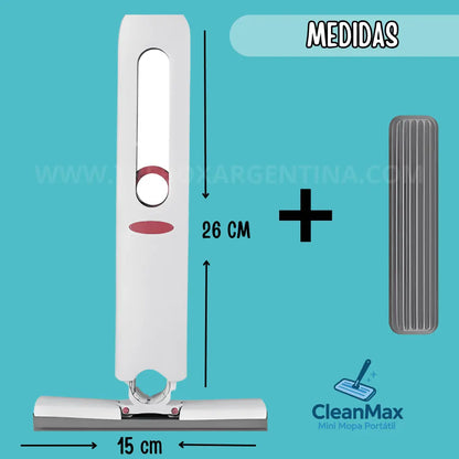 🧽 OFERTA 2x1 | CleanMax Mini Mopa Portátil : Tu aliado perfecto para cocinas, baños y vidrios brillantes